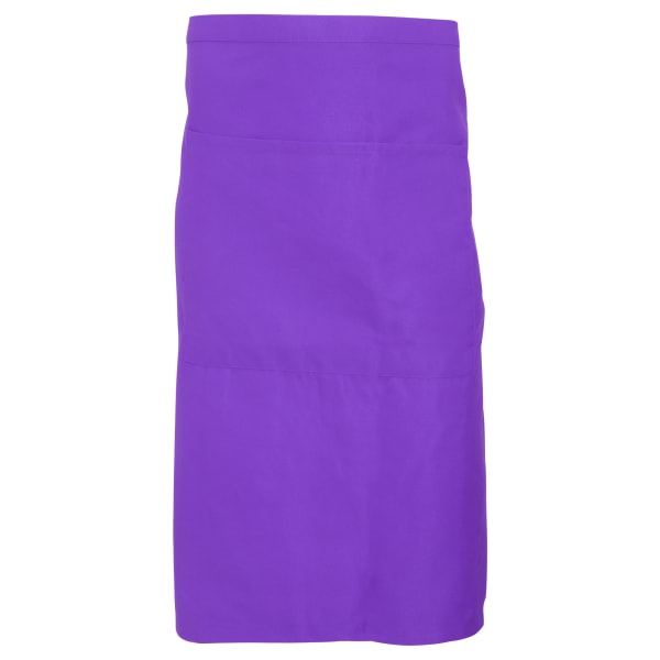 Dennys Adults Unisex Catering Midjeförkläde med ficka One Size Purple One Size