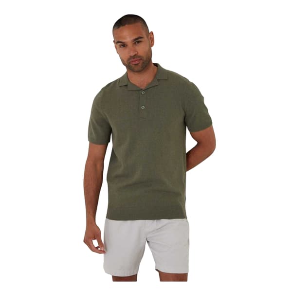 Threadbare Herr Pikétröja med krage S Mörk Sage Dark Sage S