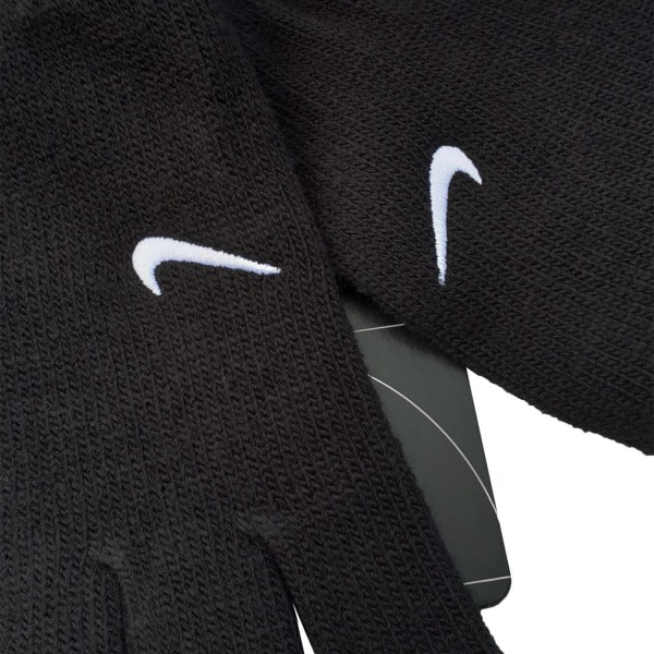 Nike Childrens/Kids 2.0 Stickade Swoosh-handskar L-XL Svart Black L-XL