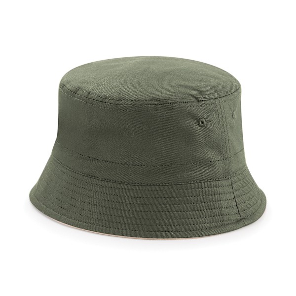 Beechfield Unisex Klassisk Vändbar Hinkhatt LXL Olivgrön Olive Green/ Stone LXL