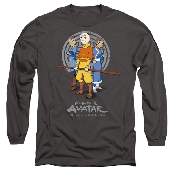 Avatar: The Last Airbender Unisex Vuxen Team Avatar T-Shirt XL Charcoal XL
