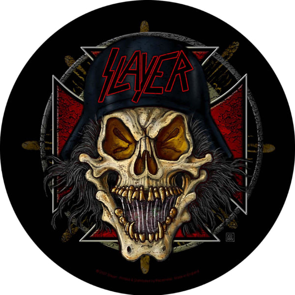 Slayer Wehrmacht cirkulär patch one size svart/röd Black/Red One Size