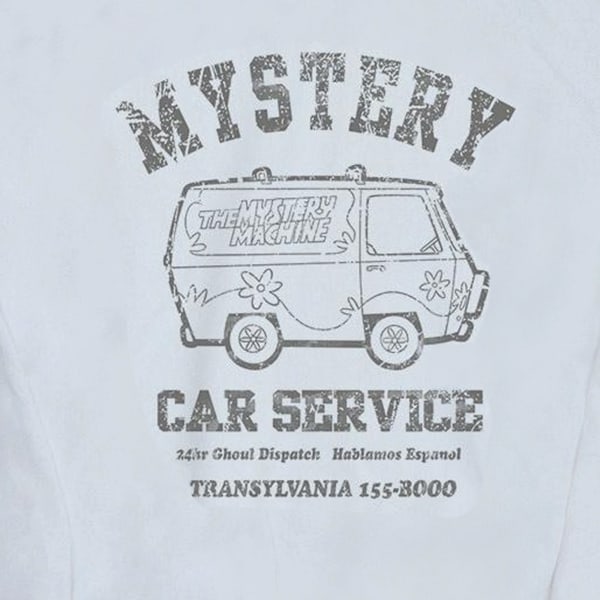 Scooby Doo Herr Mystery Car Service Sweatshirt L Vit White L