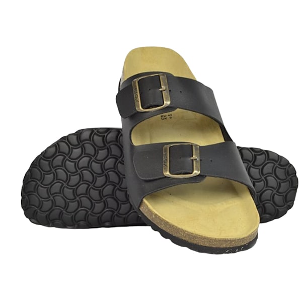 Biox Mens Aston Sano Sliders 8 UK Svart Black 8 UK