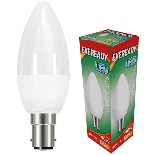 Eveready B15 LED Ljusbulb En Storlek Kalla Vit Cool White One Size