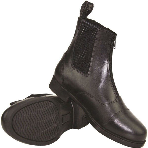 HyLAND Childrens/Kids Canterbury Zip Jodhpur Boots 1 UK Black Black 1 UK