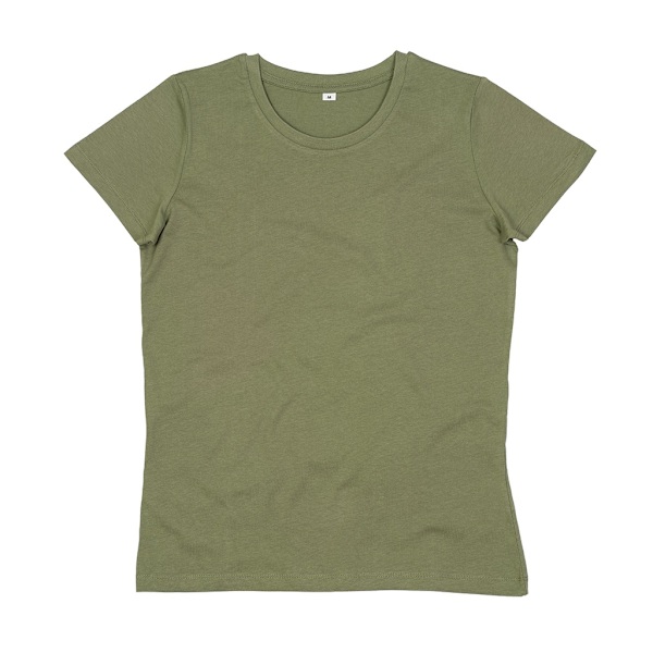 Mantis Dam/Kvinnors Ekologisk T-shirt XS Mjuk Oliv Soft Olive XS