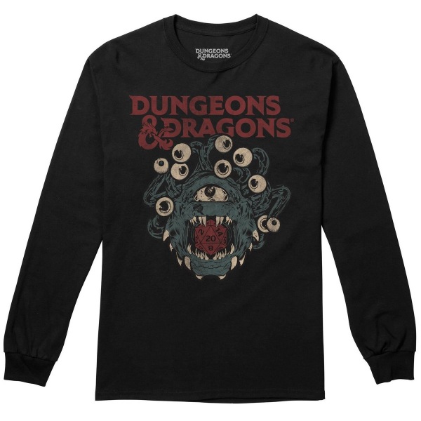 Dungeons & Dragons Herr Beholder Die Långärmad T-shirt XL Bl Black XL