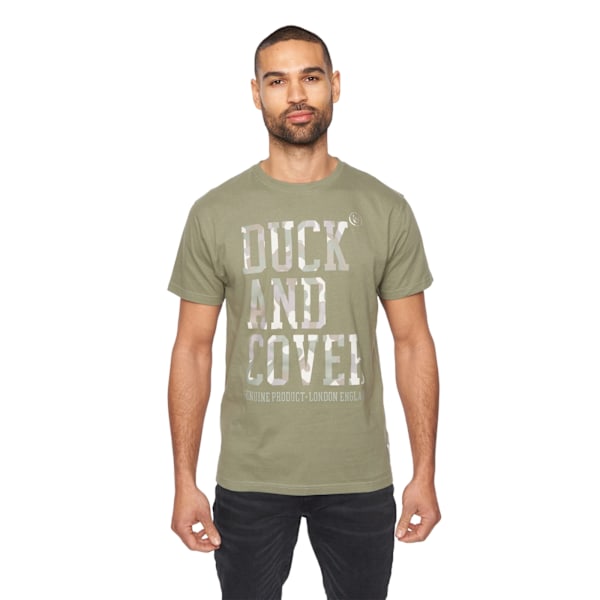 Duck and Cover Herr Carrillo Camo T-shirt L Khaki Green Khaki Green L