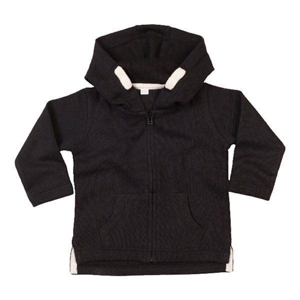 Babybugz Baby Full Zip Hoodie 4-5 månader Svart Black 4-5 Months