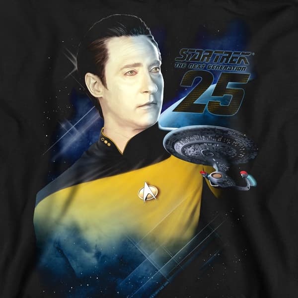 Star Trek Unisex Vuxen 25th Data Tröja L Svart Black L