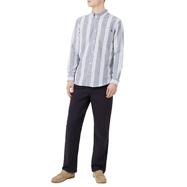 Maine Premium Chino-byxor för män 34S Marinblå Navy 34S