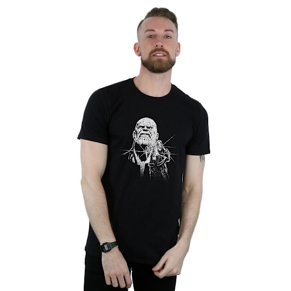 Avengers Infinity War Thanos Fiercest Bomull T-shirt XXL B Black XXL