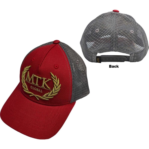 Tokyo Time Unisex Adult MTK Global Mesh Cap One Size Grå/ Grey/Red One Size