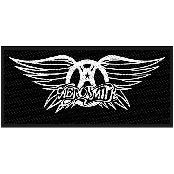 Aerosmith logotyplapplikation One Size Svart/Vit Black/White One Size