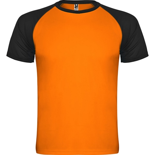 Roly Unisex Vuxen Indianapolis Kortärmad Sport T-shirt M S Solid Black M
