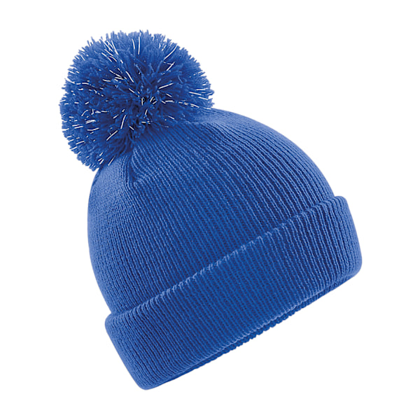 Beechfield Kids Reflex Bobble Beanie One Size Bright Royal Bright Royal Blue One Size