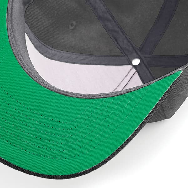 Beechfield Unisex Original Flat Peak Snapback Cap One Size Grap Graphite Grey/Black One Size