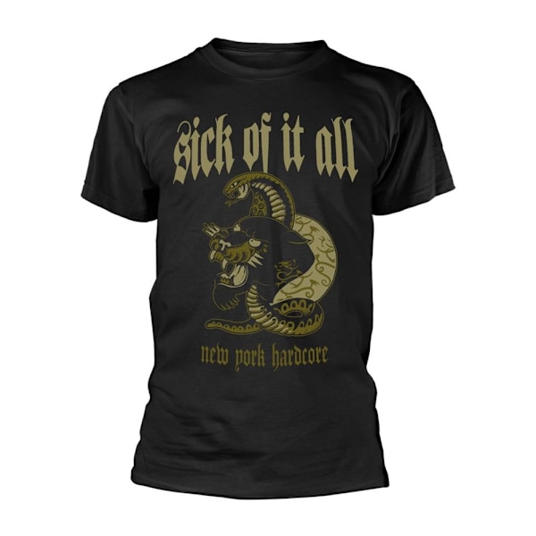 Sick Of It All Unisex Vuxen New York Hardcore Panther T-Shirt L Black L