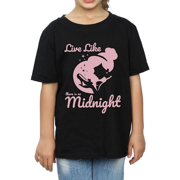 Disney Princess Girls Cinderella No Midnight Bomull T-shirt 12- Black 12-13 Years