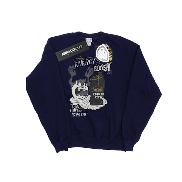 Looney Tunes Girls Taz Energy Boost Sweatshirt 9-11 år Marinblå Navy Blue 9-11 Years