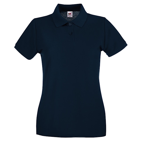 Fruit of the Loom Dam Premium Polotröja L Mörkblå Deep Navy L