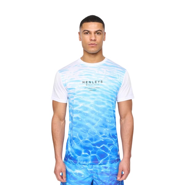 Henleys Henpool T-shirt för män M Blå Blue M