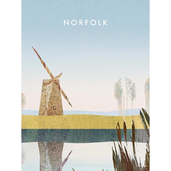 Henry Rivers Norfolk Broads, Brograve Mill Canvas Print 40cm x Multicoloured 40cm x 30cm