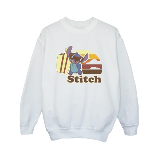 Disney Boys Lilo And Stitch Bitten Surfboard Sweatshirt 3-4 Yea White 3-4 Years