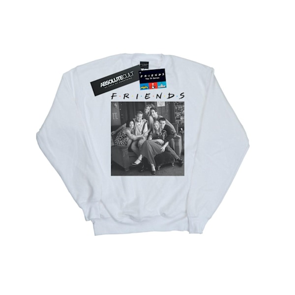 Friends Mens Black And White Photo Sweatshirt XL Vit White XL