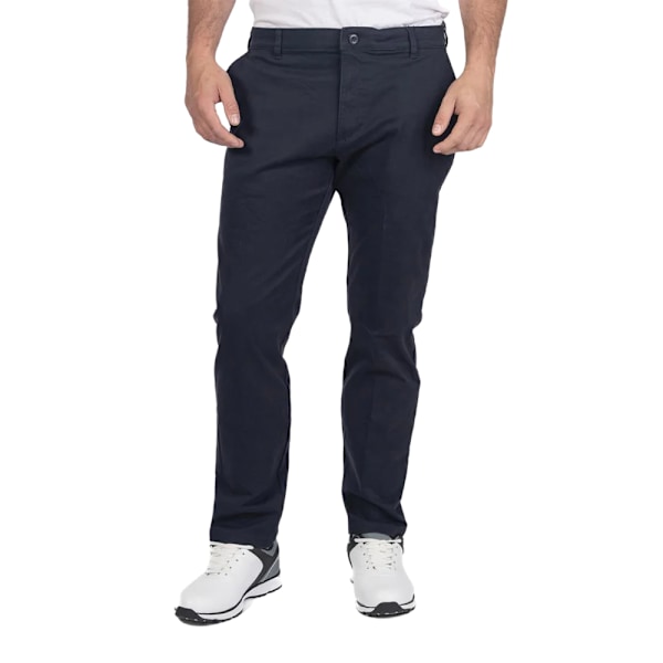 Island Green Stretch Chino Tapered Golfbyxor för Herr 38R Marinblå Navy 38R