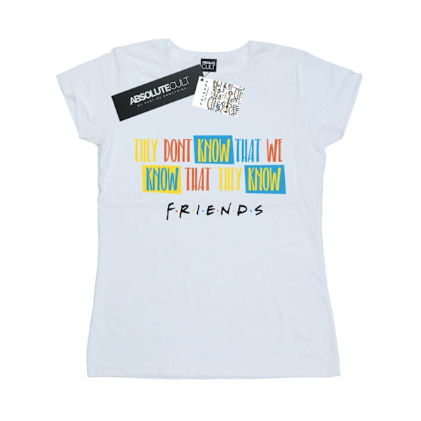 Friends Dam/Damer De Vet Inte Script Bomull T-Shirt XXL White XXL