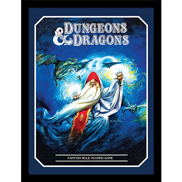 Dungeons & Dragons Trollkarl Inramad Affisch 40cm x 30cm Flerfärgad Multicoloured 40cm x 30cm