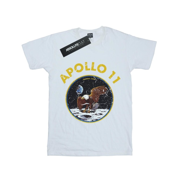 NASA Girls Classic Apollo 11 bomull T-shirt 5-6 år vit White 5-6 Years