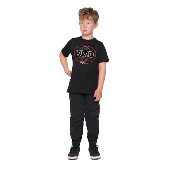 Kings Will Dream Boys Orbital T-shirt 7-8 år Jet Black Jet Black 7-8 Years