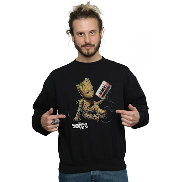 Marvel Herr Guardians Of The Galaxy Groot Tape Sweatshirt 3XL B Black 3XL