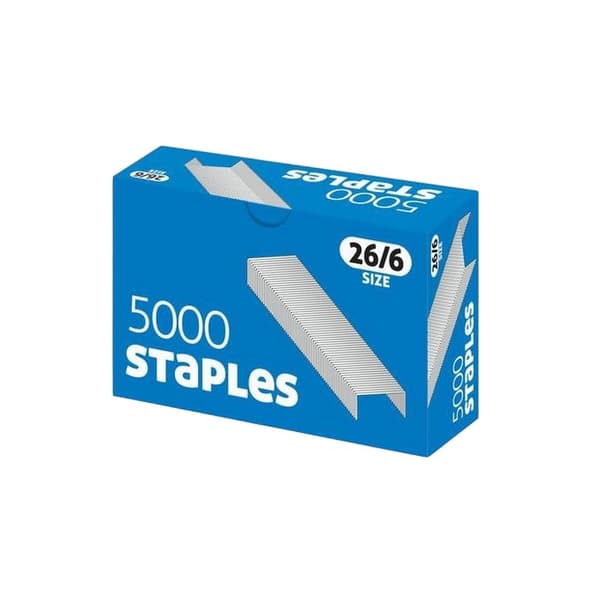 County Stationery Staples (Förpackning med 5000) One Size Silver Silver One Size