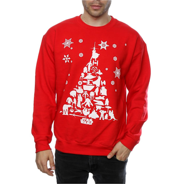 Star Wars Julgranströja för Män XL Röd Red XL