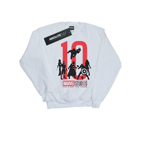 Marvel Studios Dam/Damer The First Ten Years Sweatshirt L W White L