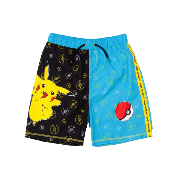 Pokemon Boys Pikachu Pokeball badbyxor 10-11 år blå/svart Blue/Black/Yellow 10-11 Years