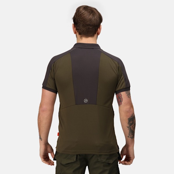 Regatta Offensive Wicking Poloskjorta L Mörk Khaki Dark Khaki L