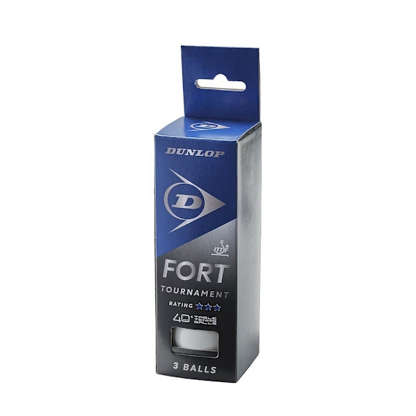 Dunlop 40+ Fort Pingisbollar (3-pack) One Size Vit White One Size