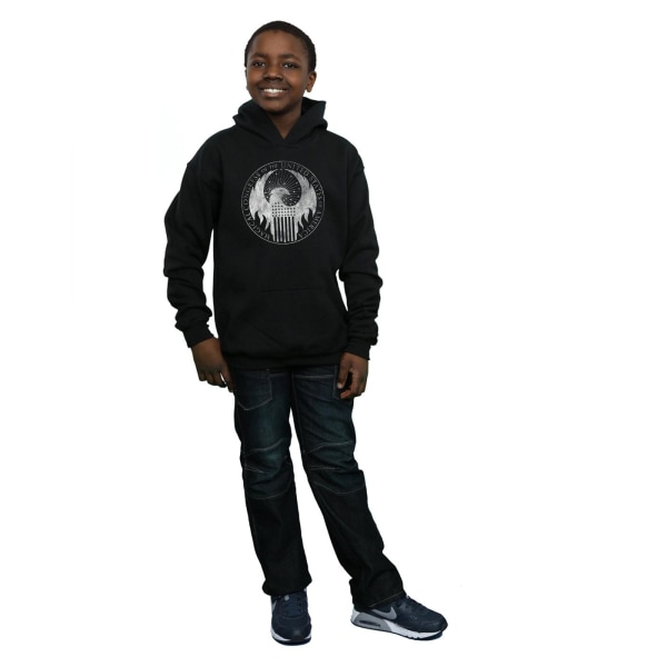 Fantastiska vidunder Pojkar Distressed Magical Congress Hoodie 9-11 år Black 9-11 Years