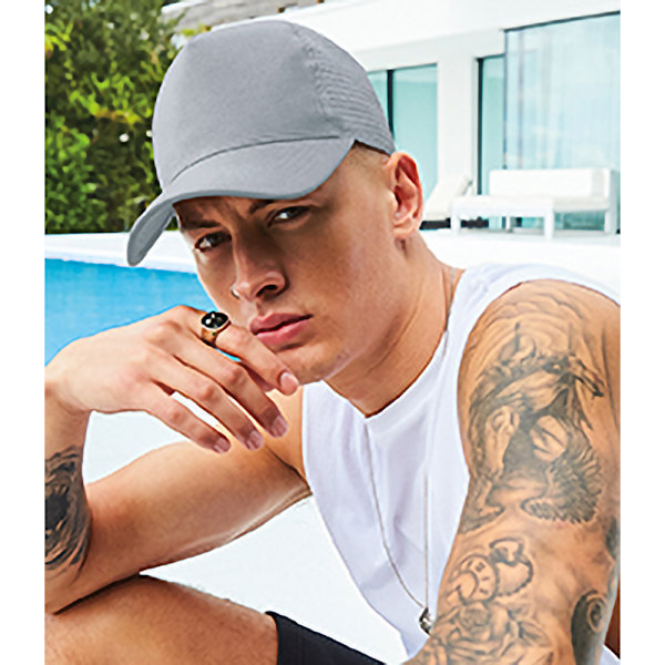 Beechfield Microknit Snapback Trucker Cap One Size Light Grey Light Grey One Size
