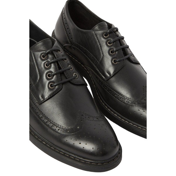 Maine Mens Lenny Lace Up Derby Shoes 10 UK Black Black 10 UK