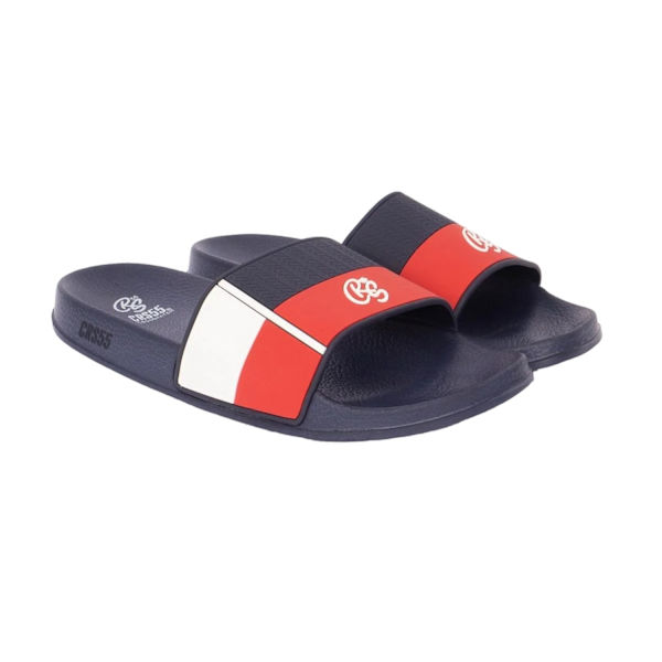 Crosshatch Mens Rentrays Sliders 8 UK Röd/Marinblå Red/Navy 8 UK