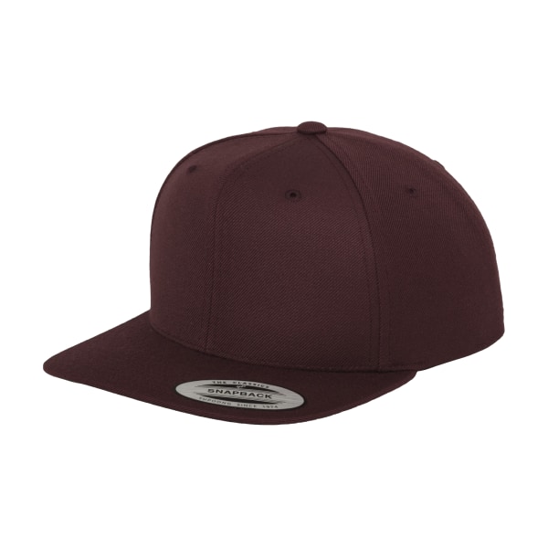 Yupoong Mens The Classic Premium Snapback Cap One Size Maroon Maroon One Size