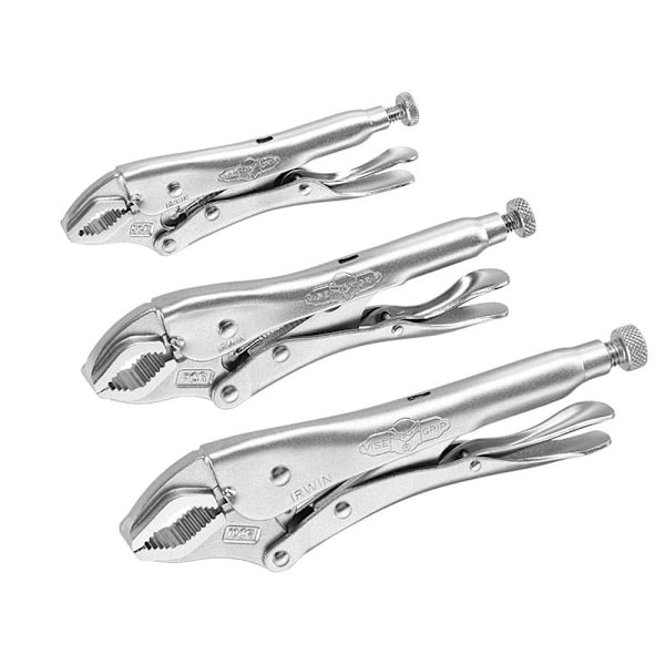 Irwin Vise-grip Låstång med böjda käftar, set om 3 (5CR/7CR/10C Multi Colour Set of 3 (5CR/7CR/10CR)