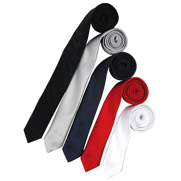 Premier Tie - Herr Slim Retro Arbetslips En Storlek Vit White One Size
