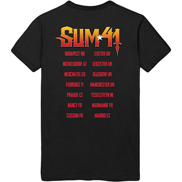 Sum 41 Unisex Vuxen Out For Blood Baktryck Bomull T-shirt L B Black L